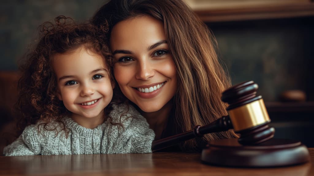 A mother and daughter working with the legal system.