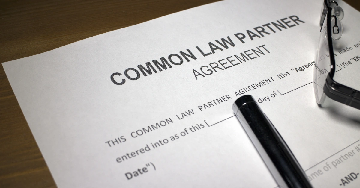 common law partner property division