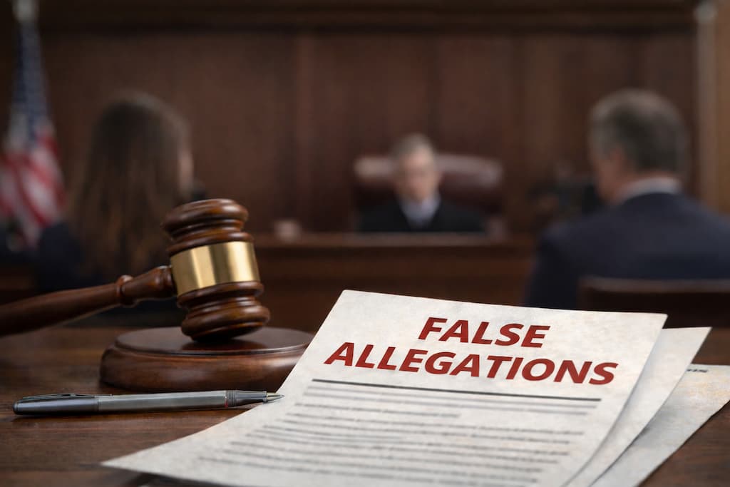 False allegations in a custody battle
