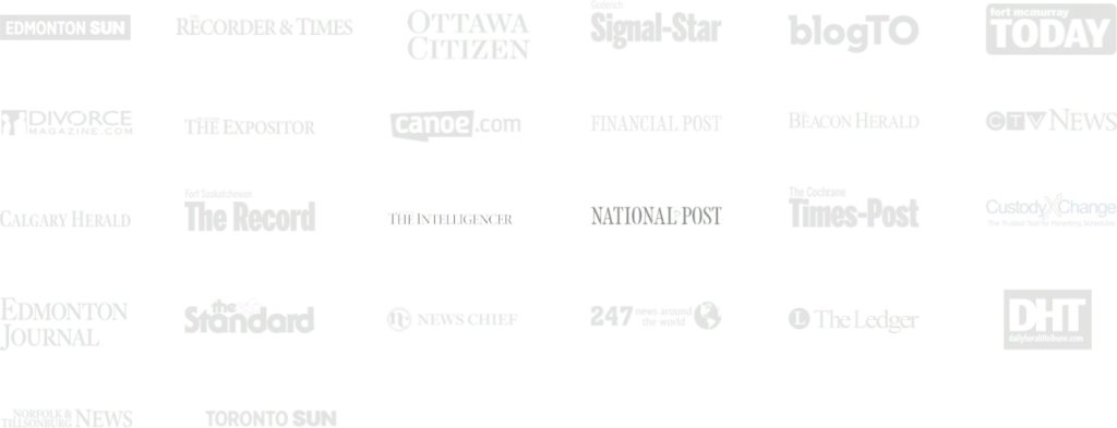 A collage of logos from various reputable media outlets and organizations, representing sources where Nussbaum family lawyers in Toronto have been featured or recognized, symbolizing their credibility and presence in the legal community.